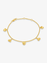 Load image into Gallery viewer, Untamed Deco Hearts Bracelet, Gold
