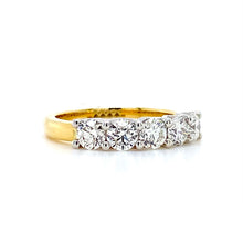 Load image into Gallery viewer, 18ct Yellow Gold &amp; Platinum, Diamond 5-Stone Ring
