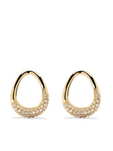 Load image into Gallery viewer, Offspring Studs, Diamond Pavé &amp; 18ct Yellow Gold
