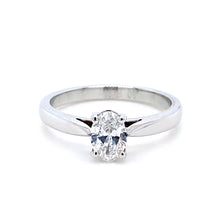 Load image into Gallery viewer, Platinum, 0.50ct F VS1 Diamond Ring
