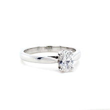 Load image into Gallery viewer, Platinum, 0.50ct F VS1 Diamond Ring
