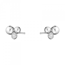 Load image into Gallery viewer, Moonlight Grapes Stud Earrings, Silver &amp; 0.07ct Diamond
