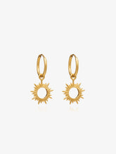 Load image into Gallery viewer, Eternal Sun Mini Hoop Earrings, Gold
