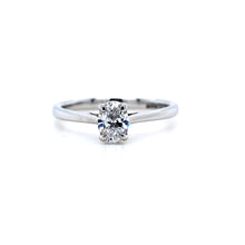 Load image into Gallery viewer, Platinum, 0.40ct Oval Diamond Ring
