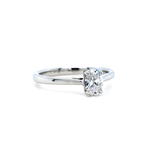 Load image into Gallery viewer, Platinum, 0.40ct Oval Diamond Ring
