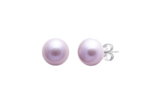 Load image into Gallery viewer, Sterling Silver, Pink Pearl Stud Earrings
