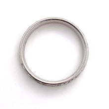 Load image into Gallery viewer, Palladium 950, Engraved Wedding Ring
