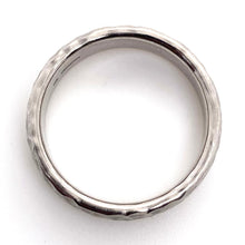 Load image into Gallery viewer, Palladium 950, Matte Hammered Wedding Ring
