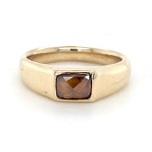 Load image into Gallery viewer, 9ct Yellow Gold, 0.84ct Whisky Diamond Signet Ring
