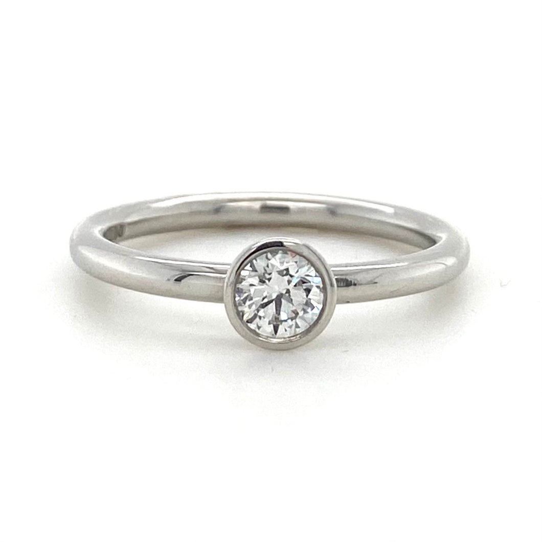 Platinum, 0.30ct E VS2 Diamond Ring