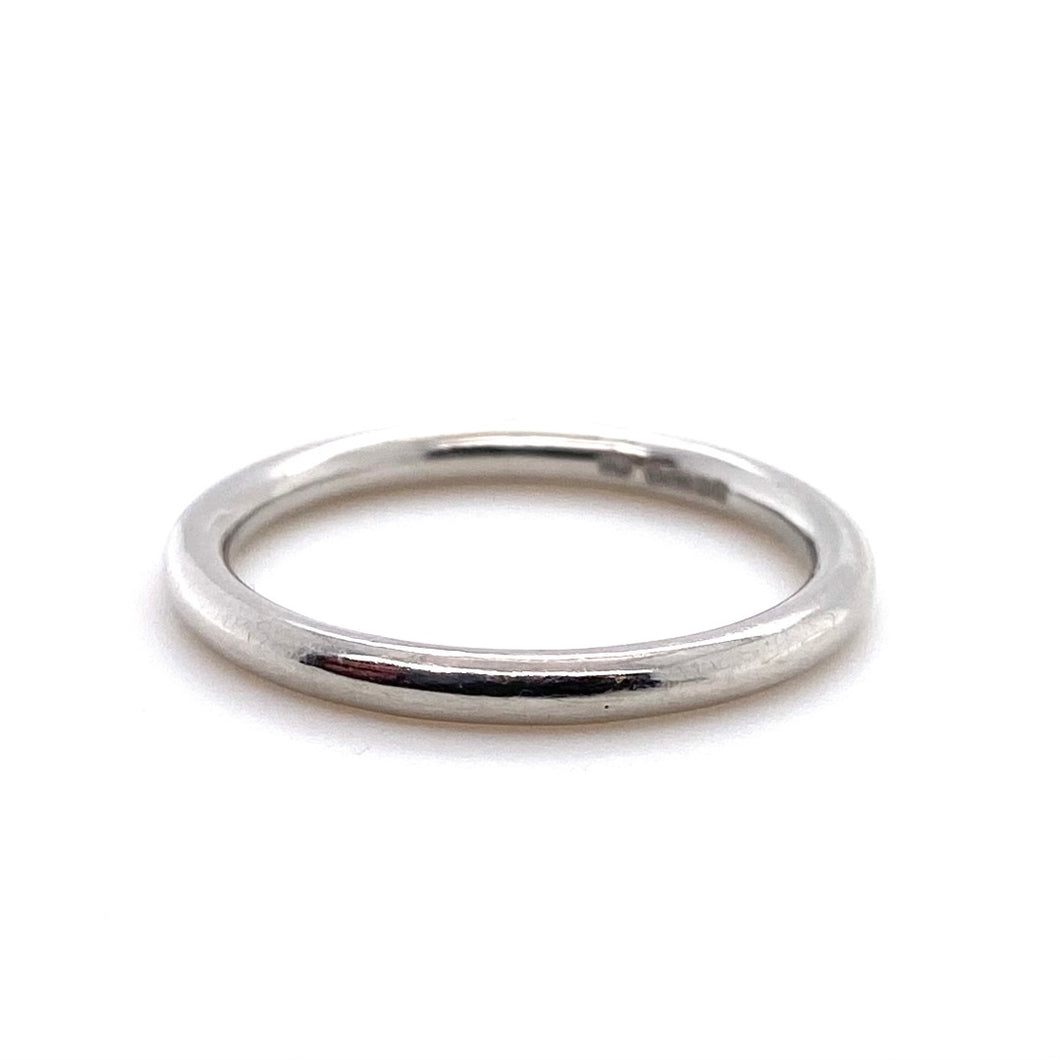 Platinum, 2mm Traditional Court Wedding Ring