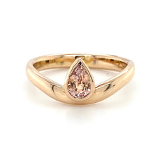 Load image into Gallery viewer, 18ct Red Gold, 0.59ct Champagne Sapphire Ring
