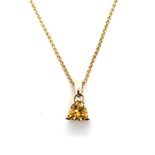 Load image into Gallery viewer, 9ct Yellow Gold, Trillion Citrine Pendant
