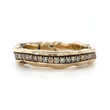 Load image into Gallery viewer, 9ct Yellow Gold, 0.26ct Champagne Diamond Eternity Ring
