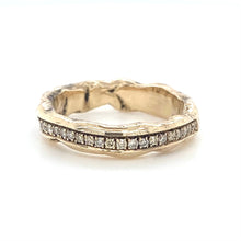 Load image into Gallery viewer, 9ct Yellow Gold, 0.26ct Champagne Diamond Eternity Ring
