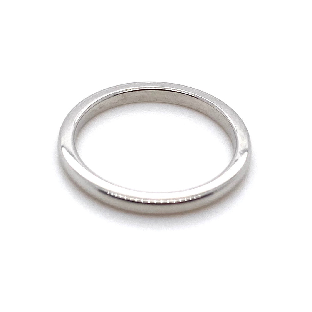 Platinum, 2mm Traditional Court Wedding Ring