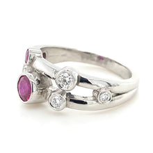 Load image into Gallery viewer, Platinum, Ruby &amp; Diamond Ring
