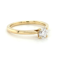 Load image into Gallery viewer, 18ct Yellow Gold, 0.49ct G SI2 Diamond Solitaire Ring
