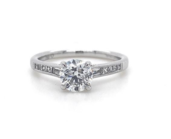 18ct White Gold, 0.90ct E SI1 Diamond Ring