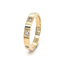 Load image into Gallery viewer, 18ct Yellow Gold, 0.24tcw Intermittent Diamond Eternity Ring
