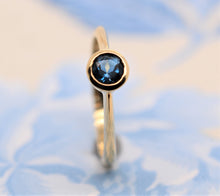 Load image into Gallery viewer, 9ct Yellow Gold, London Blue Topaz Ring
