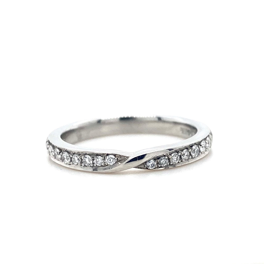 Platinum, 0.20tcw Diamond Twist Eternity Ring