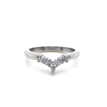 Load image into Gallery viewer, Platinum, 0.33tcw Diamond Tiara Wedding Ring
