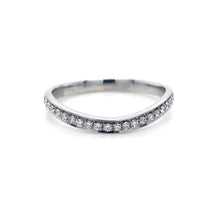 Load image into Gallery viewer, Platinum, 0.27tcw Diamond Wave Eternity Ring
