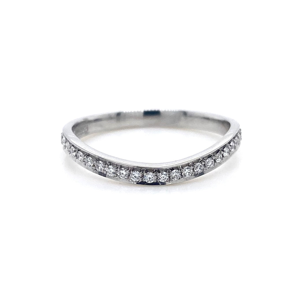 Platinum, 0.27tcw Diamond Wave Eternity Ring