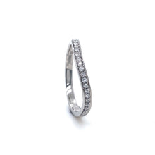 Load image into Gallery viewer, Platinum, 0.27tcw Diamond Wave Eternity Ring
