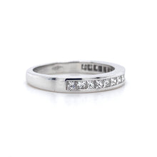 Load image into Gallery viewer, 18ct White Gold, 0.62ct Princess-Cut Diamond Eternity Ring
