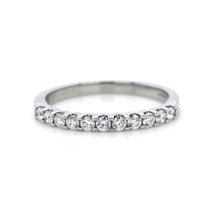 Load image into Gallery viewer, Platinum, 0.30ct Diamond Cog-Set Eternity Ring
