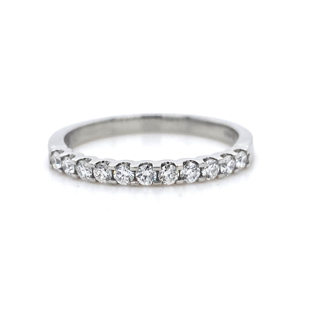 Platinum, 0.30ct Diamond Cog-Set Eternity Ring