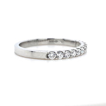 Load image into Gallery viewer, Platinum, 0.30ct Diamond Cog-Set Eternity Ring
