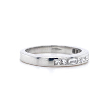 Load image into Gallery viewer, 18ct White Gold, Princess &amp; Baguette-Cut Diamond Eternity Ring
