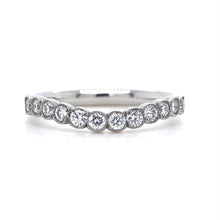 Load image into Gallery viewer, Platinum, 0.45ct Diamond Wave Eternity Ring
