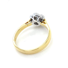 Load image into Gallery viewer, 18ct Yellow &amp; White Gold, 0.50ct Diamond &#39;Daisy&#39; Cluster Ring
