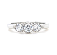 Load image into Gallery viewer, Platinum, 0.56ct Diamond Trilogy Ring
