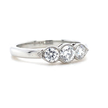 Load image into Gallery viewer, Platinum, 0.56ct Diamond Trilogy Ring
