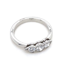 Load image into Gallery viewer, Platinum, 0.56ct Diamond Trilogy Ring
