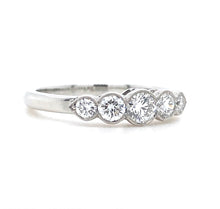 Load image into Gallery viewer, Platinum, 0.62ct Diamond Five-Stone Ring
