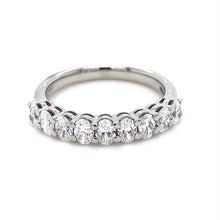 Load image into Gallery viewer, Platinum, 1.10ct Oval Diamond Eternity Ring
