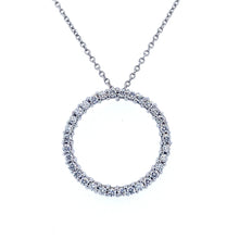 Load image into Gallery viewer, 18ct White Gold, 0.68ct Diamond Loop Pendant
