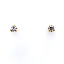 Load image into Gallery viewer, 18ct Yellow Gold, 0.60ct F VS/SI Diamond Studs
