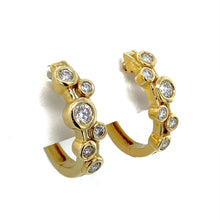 Load image into Gallery viewer, 18ct Yellow Gold, 0.41ct Diamond &#39;Bubble&#39; Earrings
