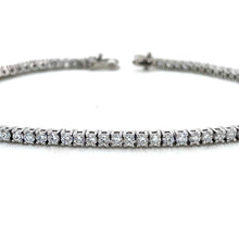 Load image into Gallery viewer, 9ct White Gold, 3.00ct Laboratory Grown Diamond Tennis Bracelet
