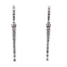 Load image into Gallery viewer, 18ct White Gold, 0.58ct Diamond Drop Earrings
