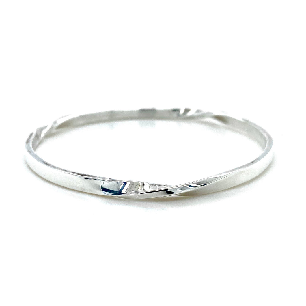 Sterling Silver, Triple Twist Bangle