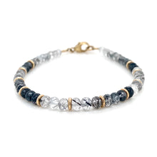 Load image into Gallery viewer, 9ct Yellow Gold, Tourmalated Quartz Bracelet
