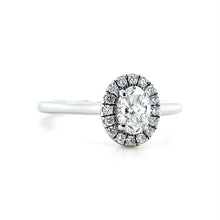 Load image into Gallery viewer, Platinum, 0.50ct Diamond Cluster Ring
